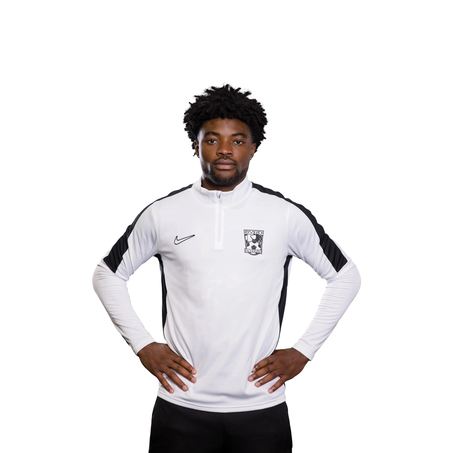 NLT Academy Drill 1/4 Zip White/Black