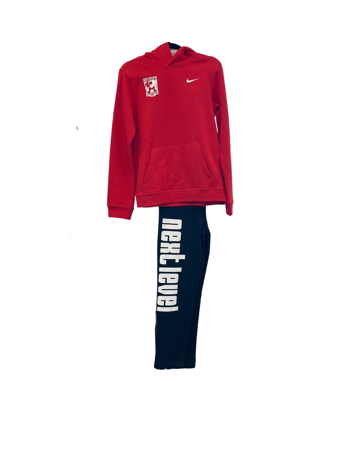 Red Hoodie and Black Sweat Pants Bundle