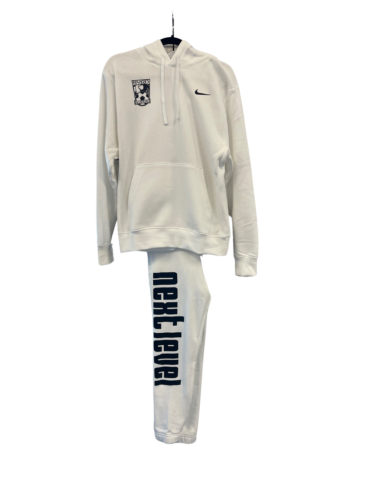 White Hoodie and White Sweat Pants Bundle
