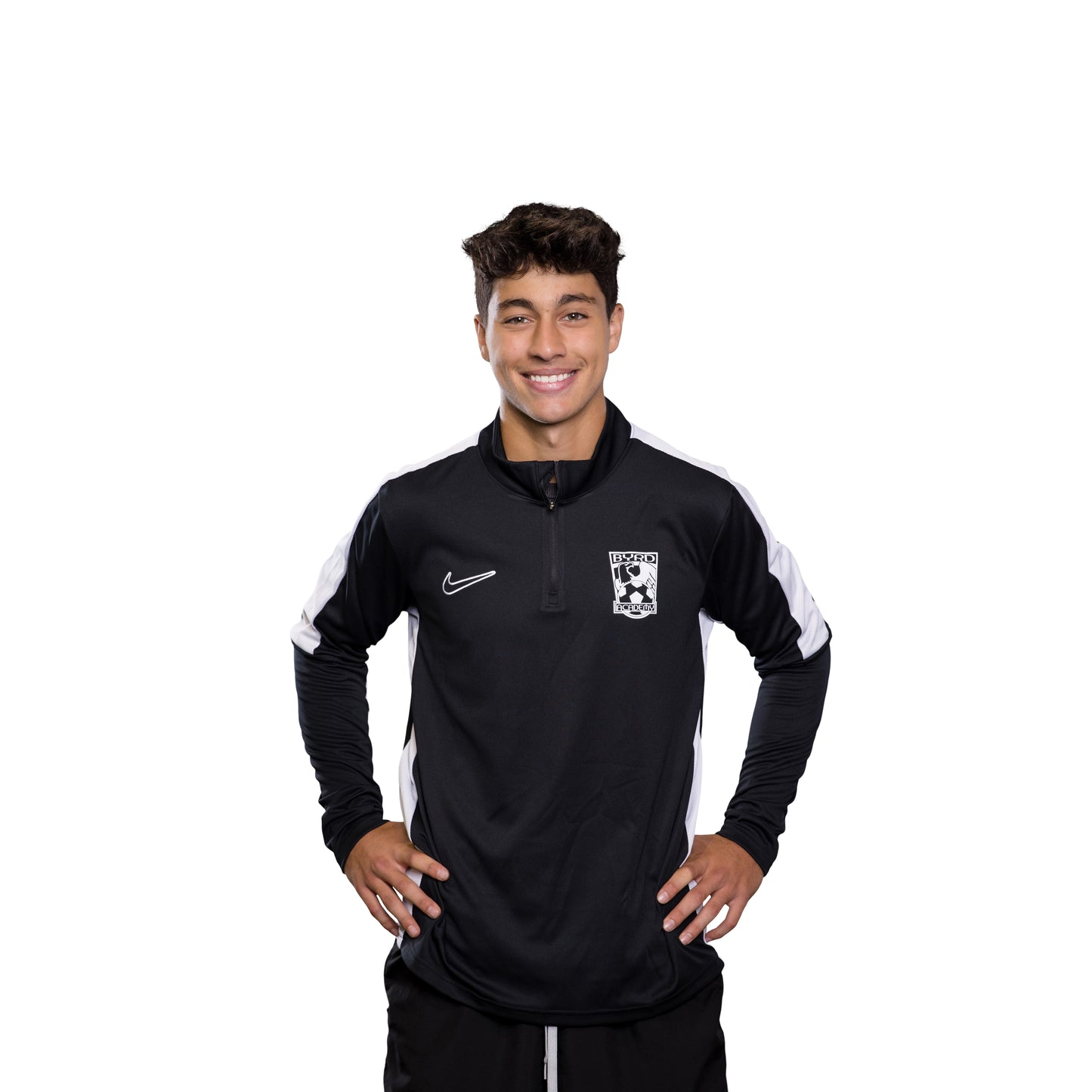 NLT Academy Drill 1/4 Zip Black/White